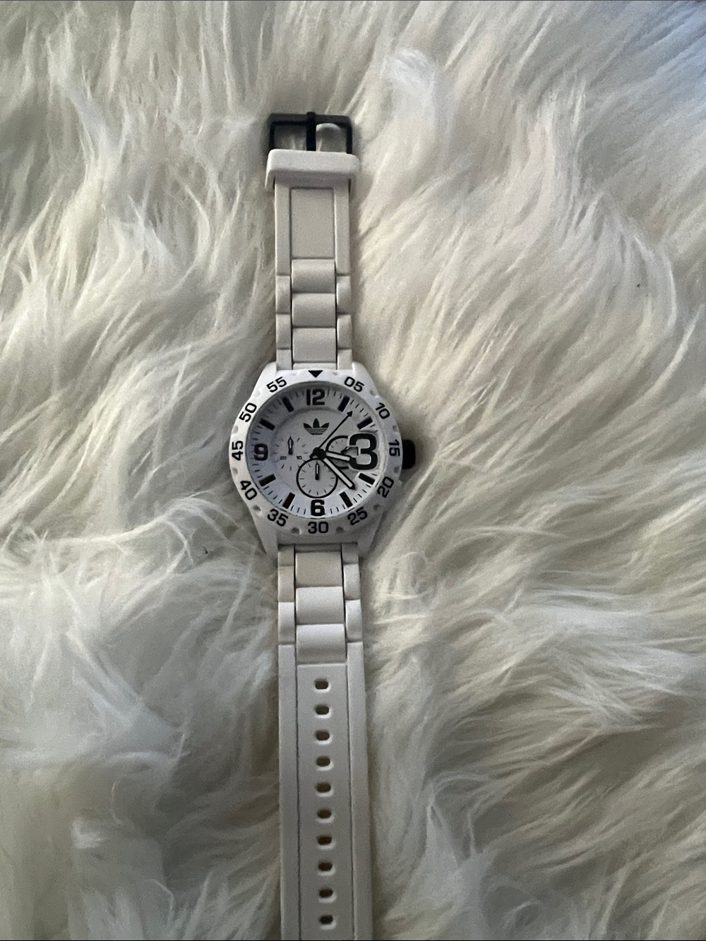 adidas White and Black Men’s Sport Watch